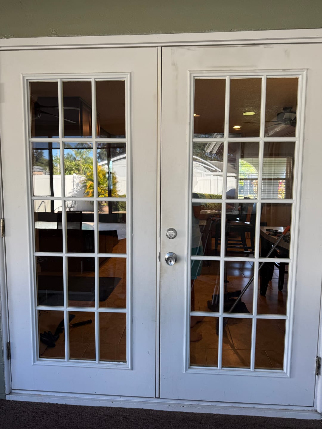Customer photo review of Raise & Lower Blinds Glass and Frame Kit (Full Lite)