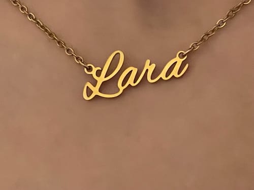 Customer photo review of Personalisierbare Namenskette