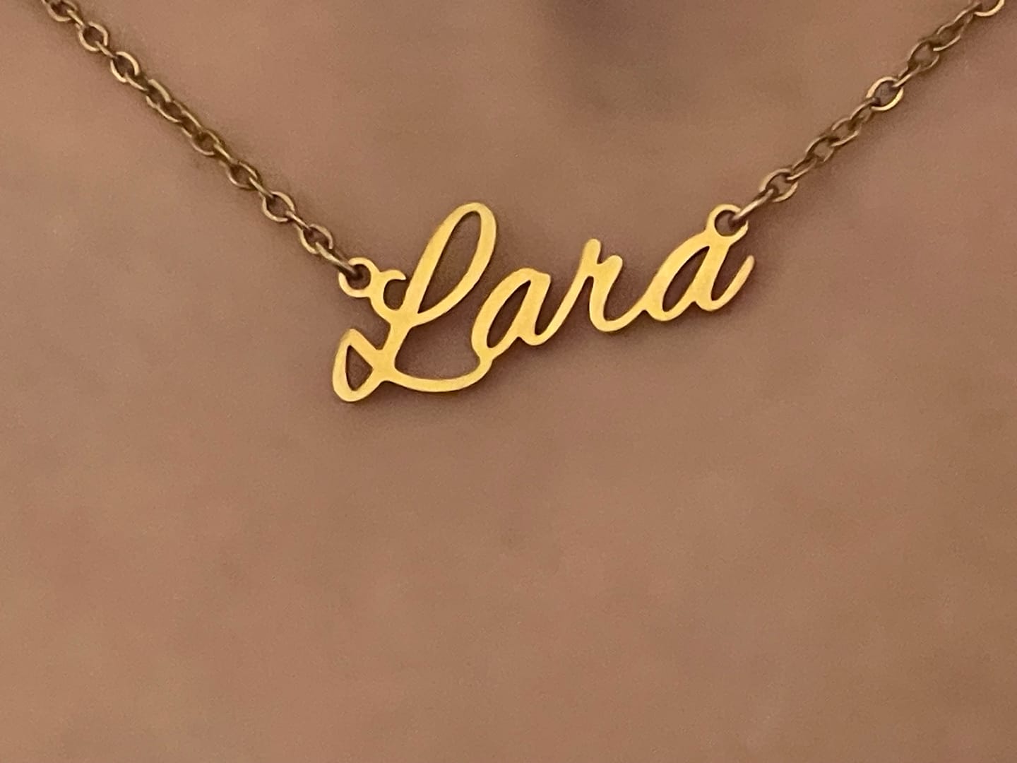 Customer photo review of Personalisierbare Namenskette