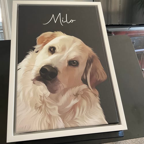 Customer photo review of Pet Art Canvas Wrap