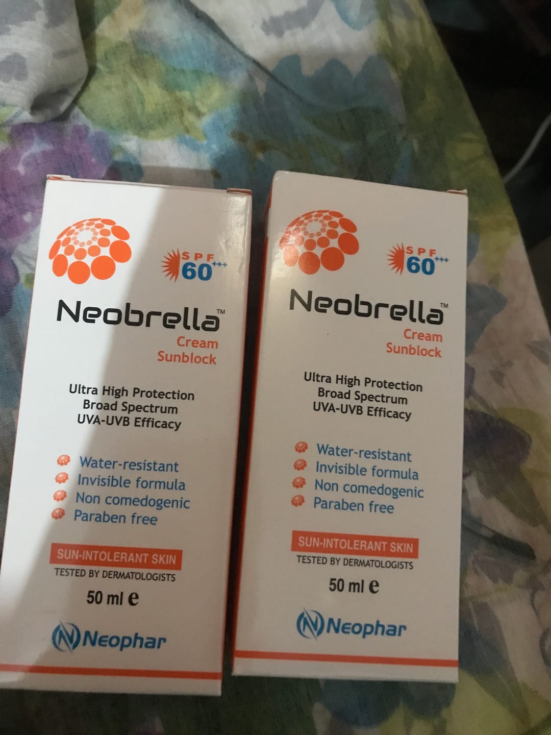 Customer photo review of Neobrella Sunblock Cream SPF60 PA+++