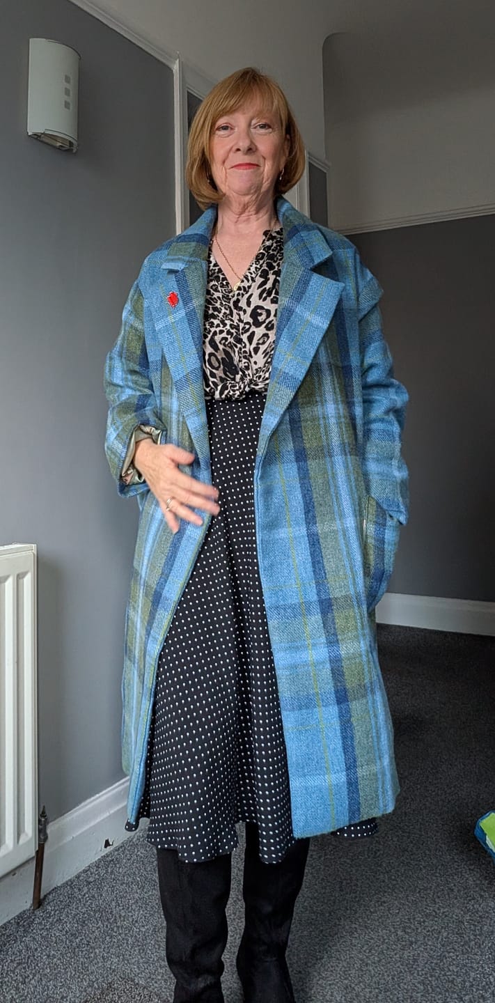 Customer photo review of Tartan Wool Touch Fabric
