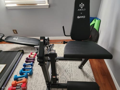 Customer photo review of TAWERET™  1:1 Cable Ratio Leg Extension and Curl Machine
