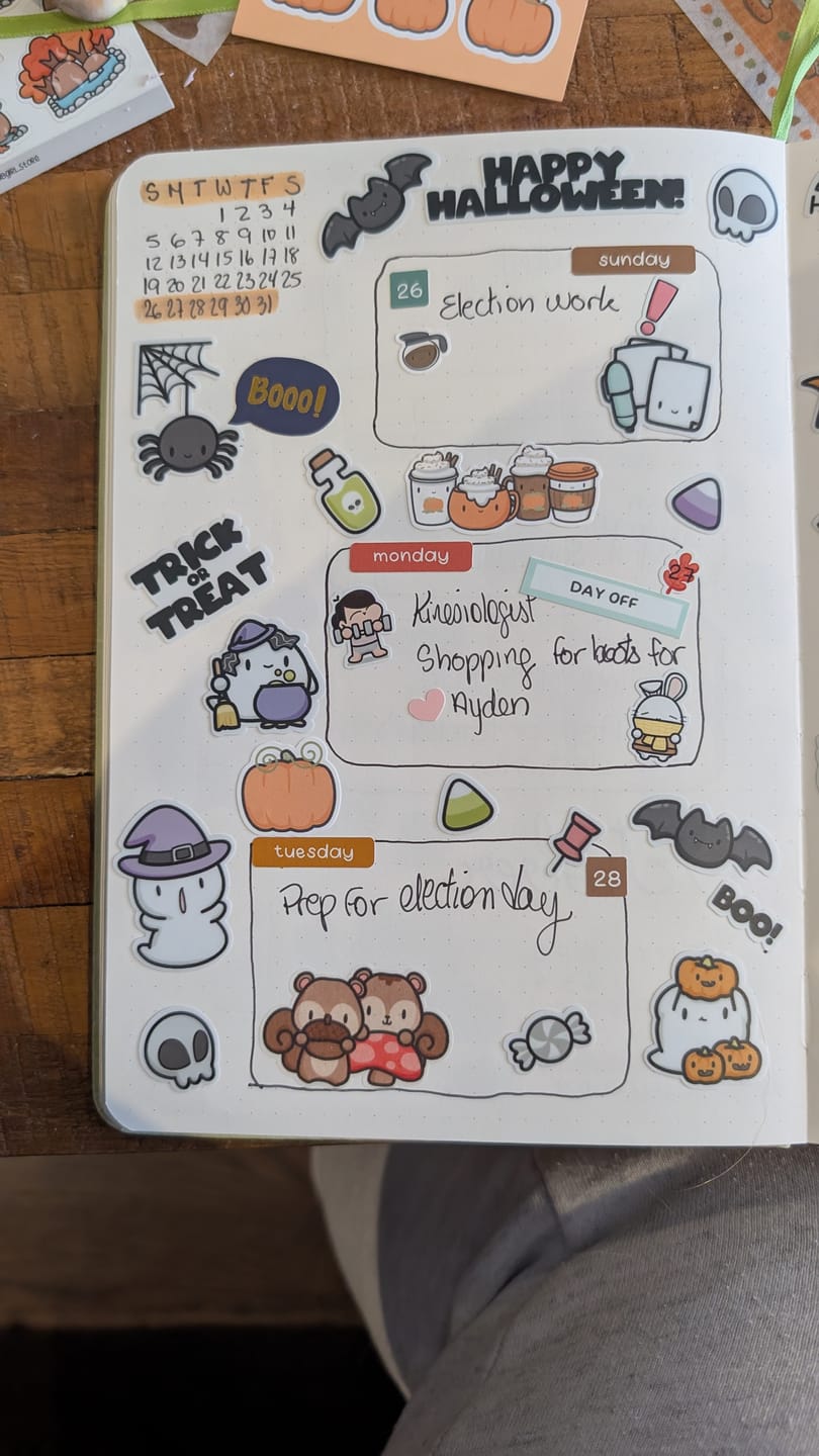 Customer photo review of Let's Dress Up Sticker Sheet