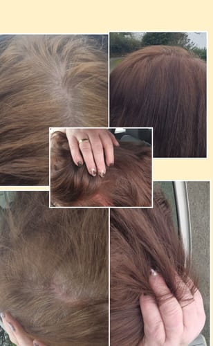 Customer photo review of Instant Dye Shampoo