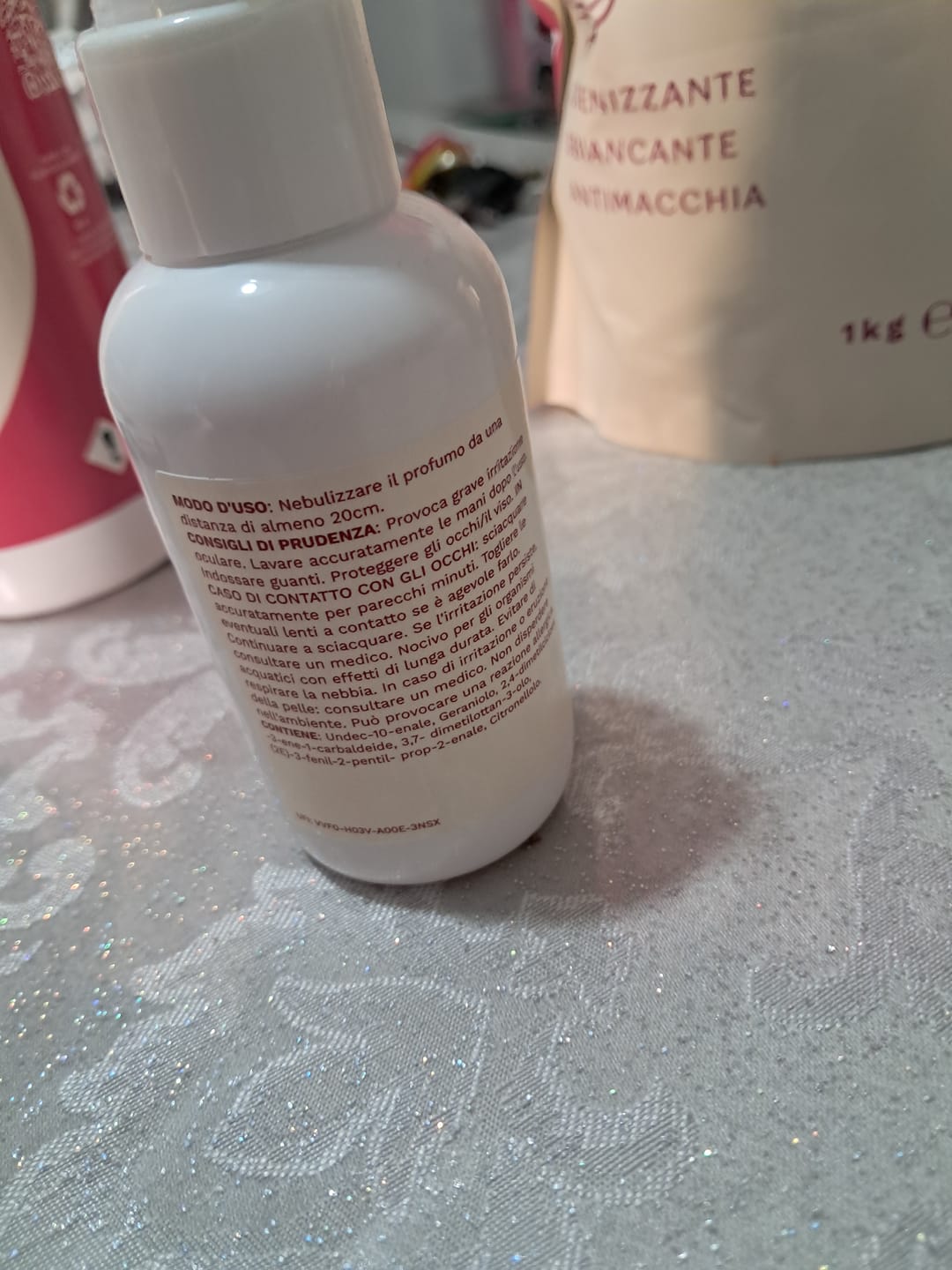 Customer photo review of Profumo spray per tessuti Charme ml.100