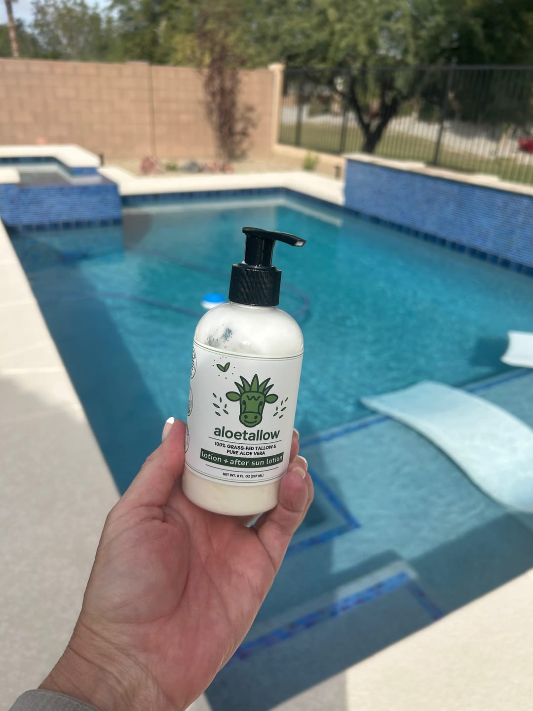 Customer photo review of AloeTallow Natural Lotion