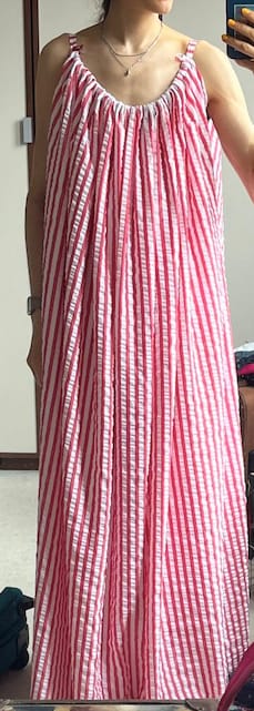 Customer photo review of Wide Stripes Seersucker Fabric