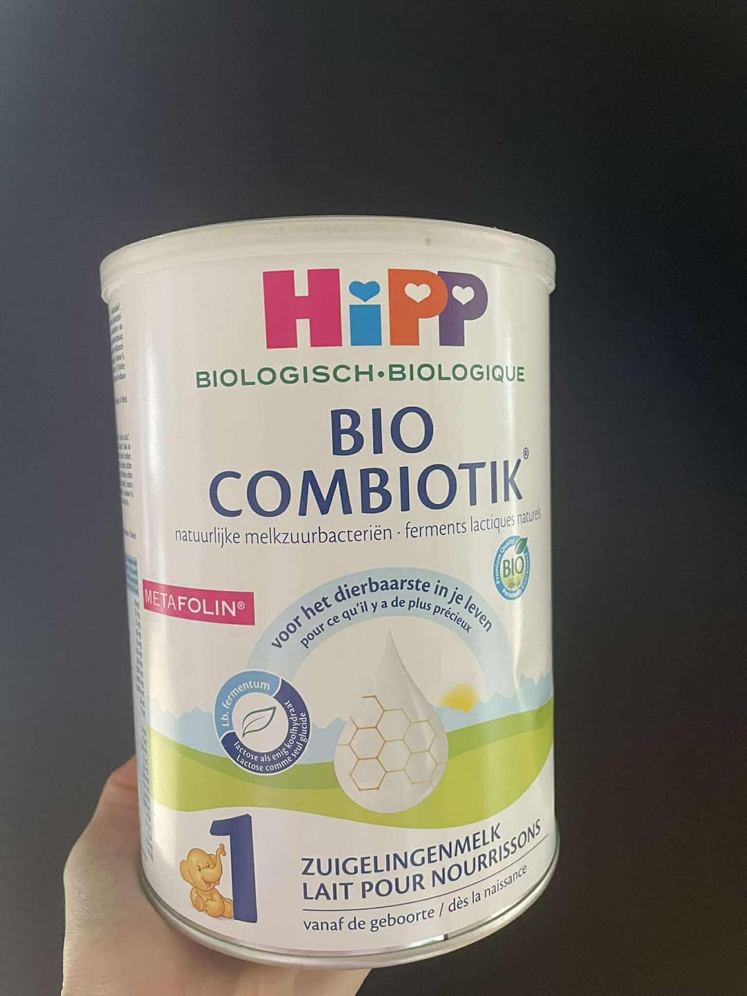Customer photo review of HiPP Dutch Stage 1 Organic Combiotic Baby Formula 800g