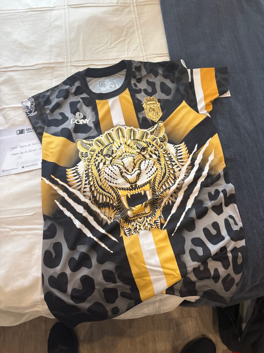 Customer photo review of Mens Secret Football Shirt