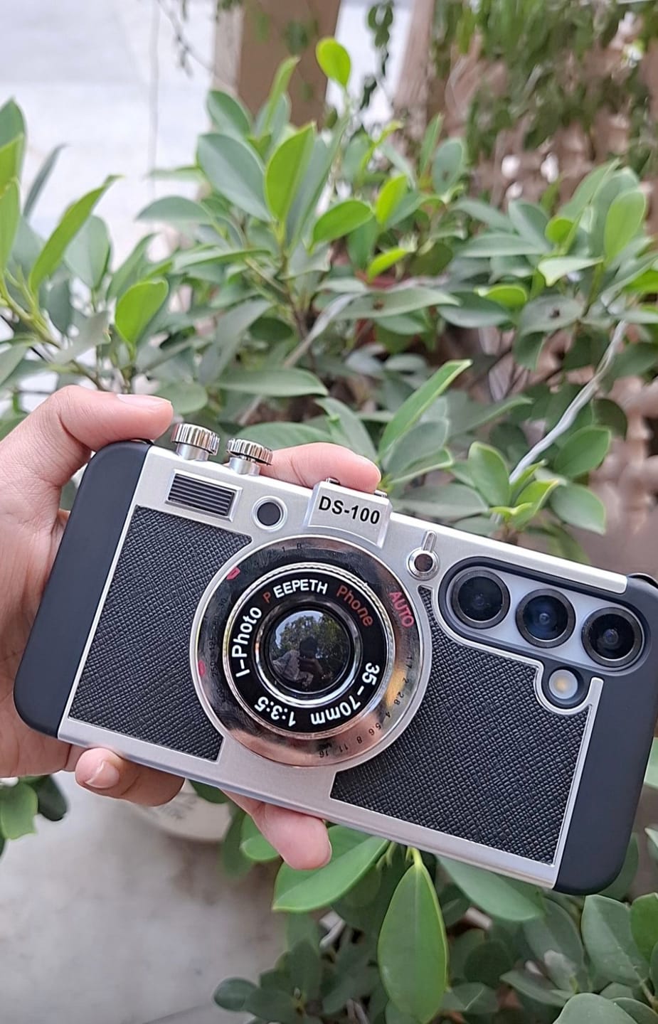 Customer photo review of Emily In Paris iPhone Samsung Black 3D Retro Camera Phone Case Cover