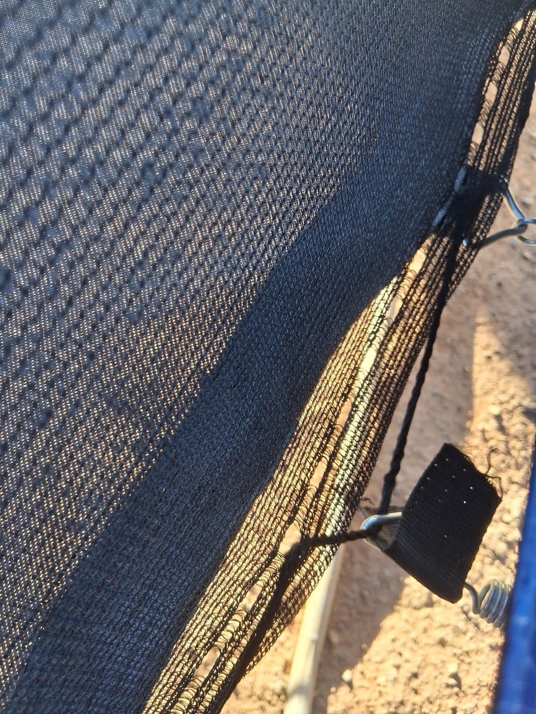 Customer photo review of 14FT New Design Blue&Black Backyard Trampoline With Enclosure