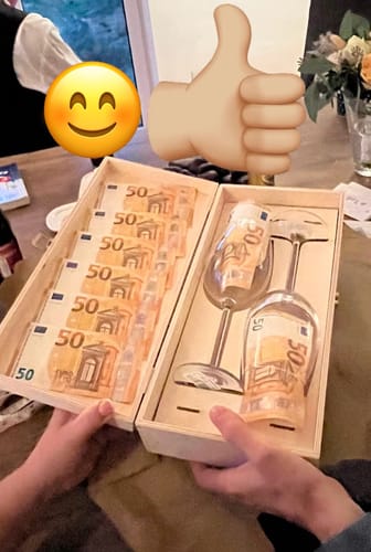 Kundenbewertung mit Foto zu Inhalt für die Holzkisten