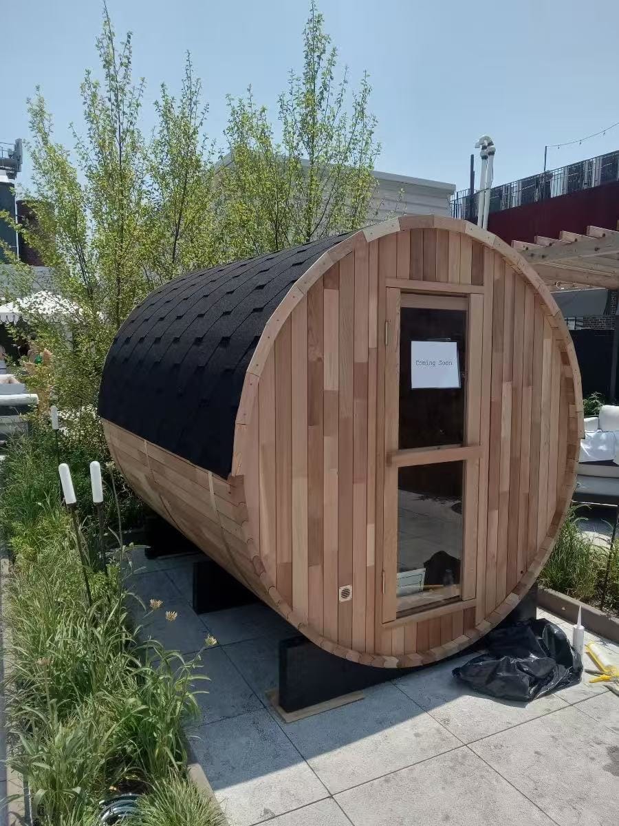 Customer photo review of SAUNAONES® Barrel Sauna Serenity Nature Air 4