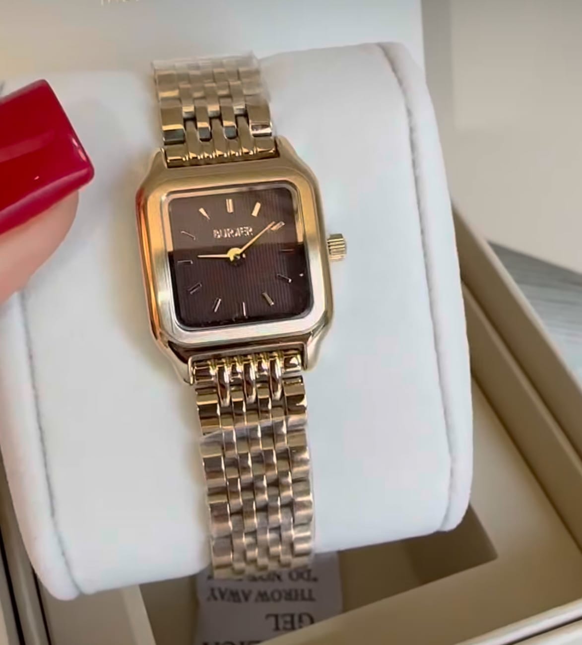 Customer photo review of Macy Petite Gold Brown