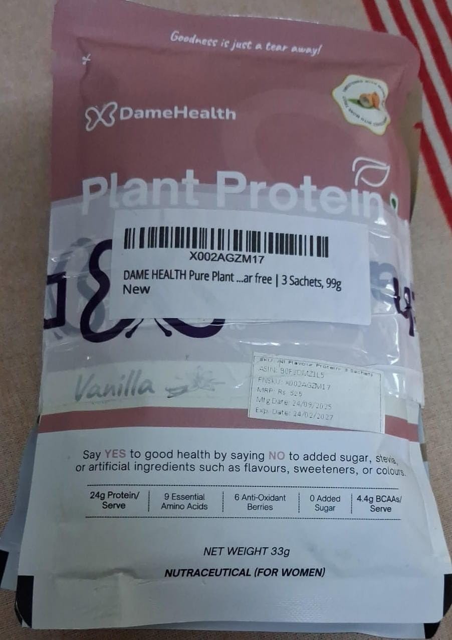 Customer photo review of Plant Protein l All Natural Protein for Women