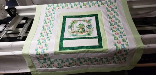 Customer photo review of Tropical Dinosaurs Fabric - Variation 1