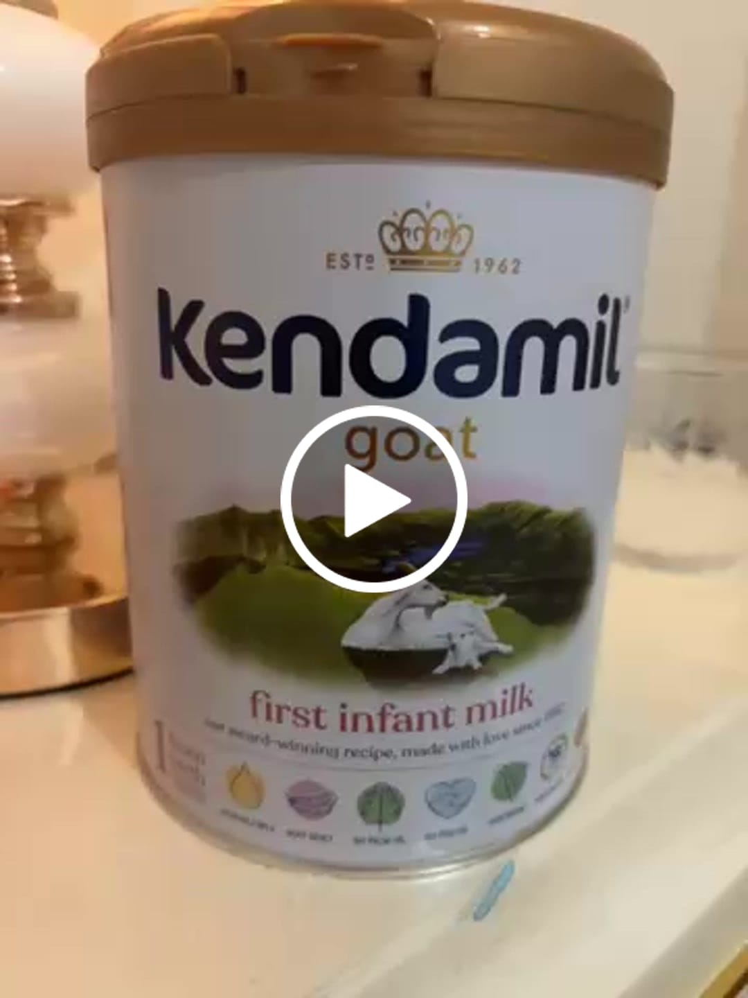 Customer video review of Kendamil Goat Stage 1 First Infant Milk Formula From Birth (800g)