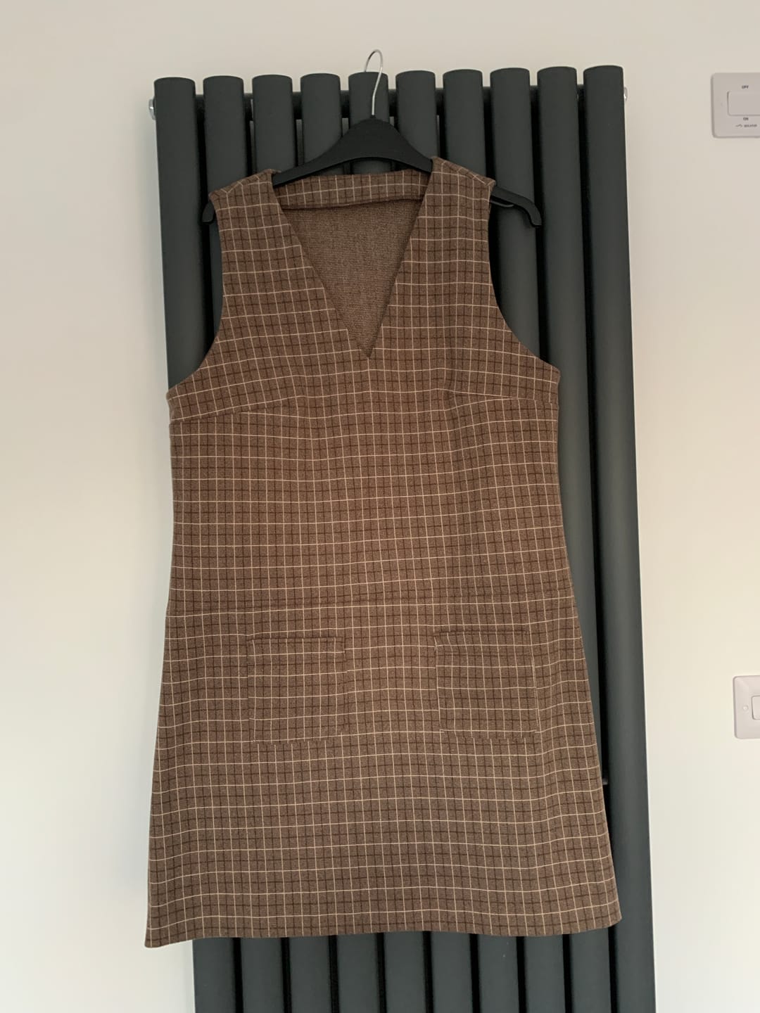 Customer photo review of Checkered Soft Wool Touch Fabric