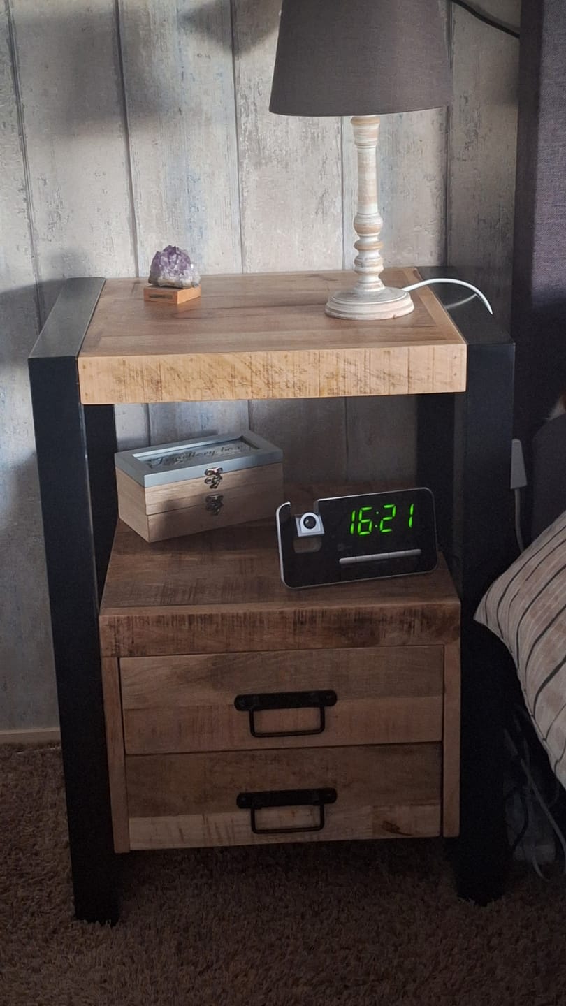 Customer photo review of Mango Houten Nachtkastje Britt | 50x40x70cm