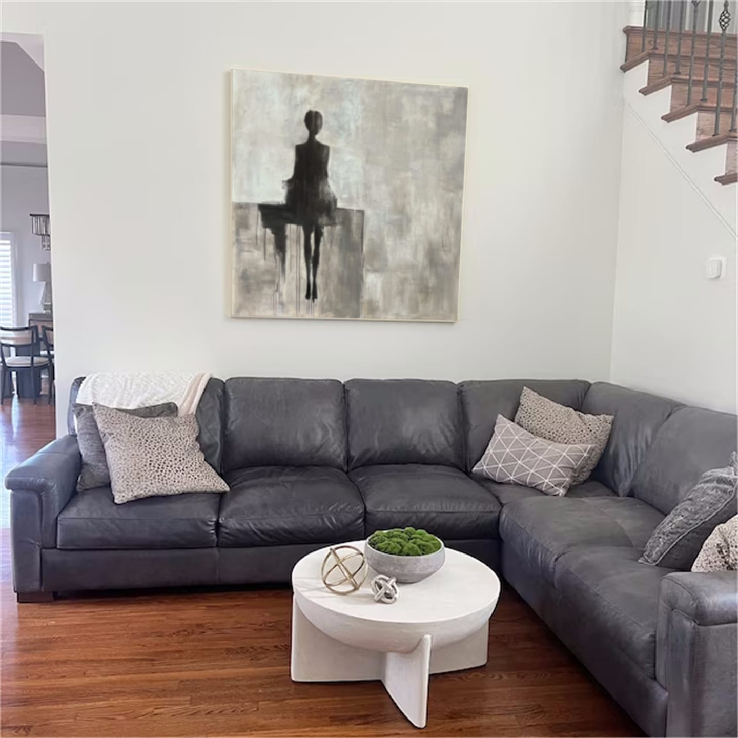 Customer photo review of Contemporary Abstract Minimalist Wall Art #CW028