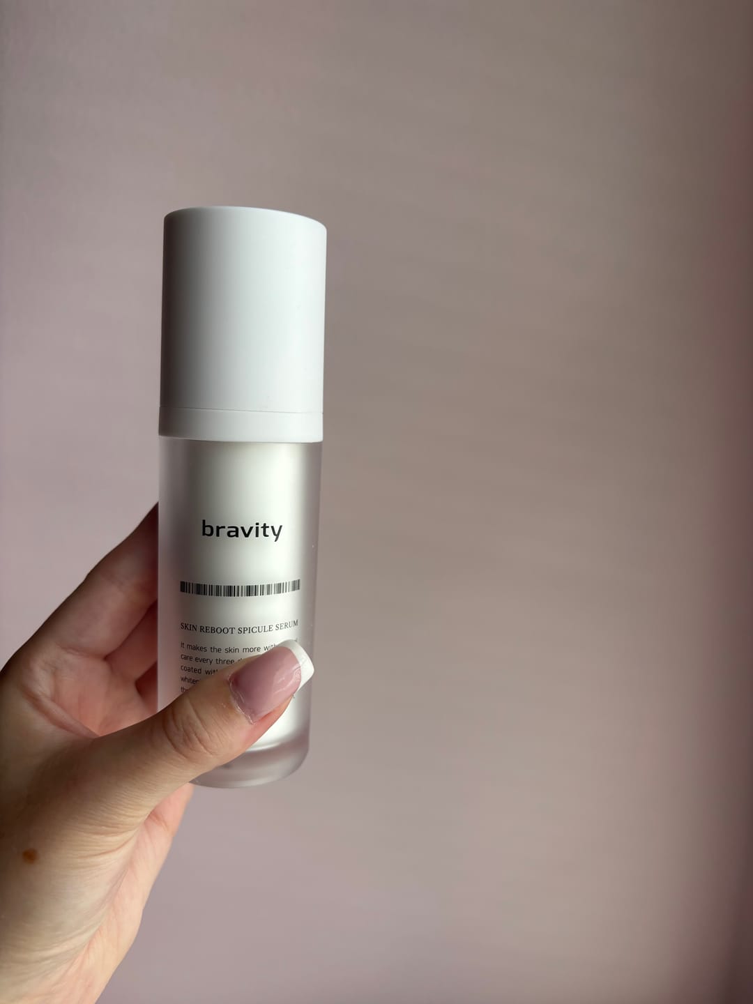 Customer photo review of Bravity Skin Reboot Spicule Serum