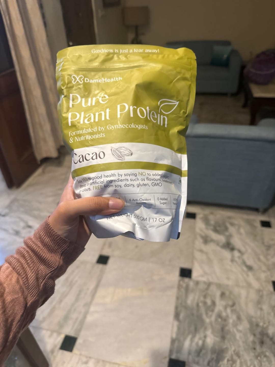 Customer photo review of Plant Protein l All Natural Protein for Women