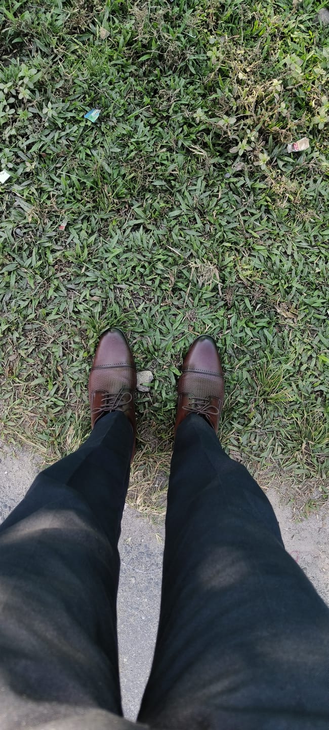 Customer photo review of Bacca Bucci HOMER Formal Shoes with Superior Comfort | All Day Wear Office Or Party Lace-up Shoes