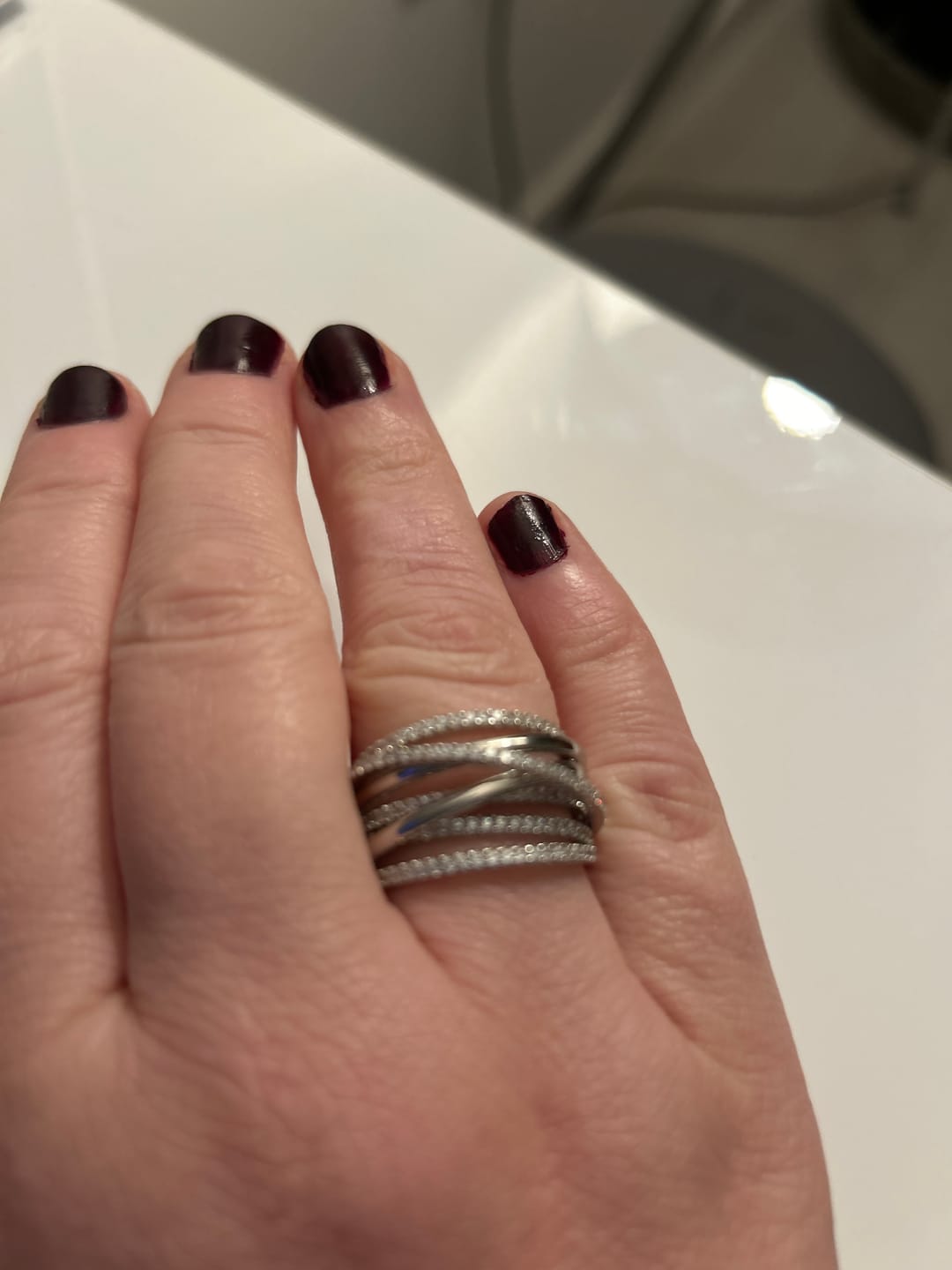 Customer photo review of Trust Intertwine Ring