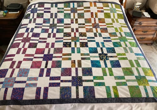 Customer photo review of Sweet Tea Garden Party Precut Sew-Ready Quilt Kit (Backing included!)