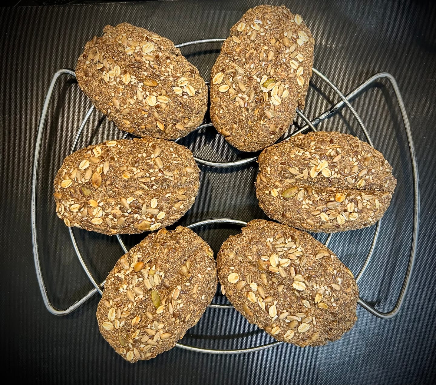 Customer photo review of LOWER-CARB* BACKMISCHUNG – für Brötchen, Bagel & Brot-Alternative
