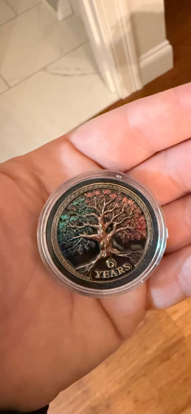 Customer photo review of Tree of Life Affirmation Sobriety Coin Gift Set - Multicolor
