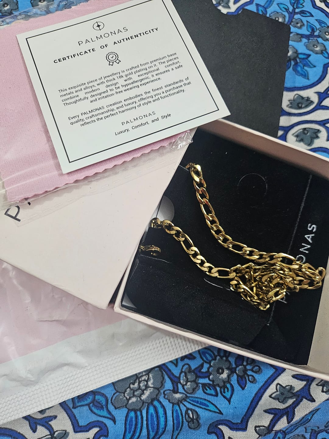 Customer photo review of Gold Figaro Chain for Men