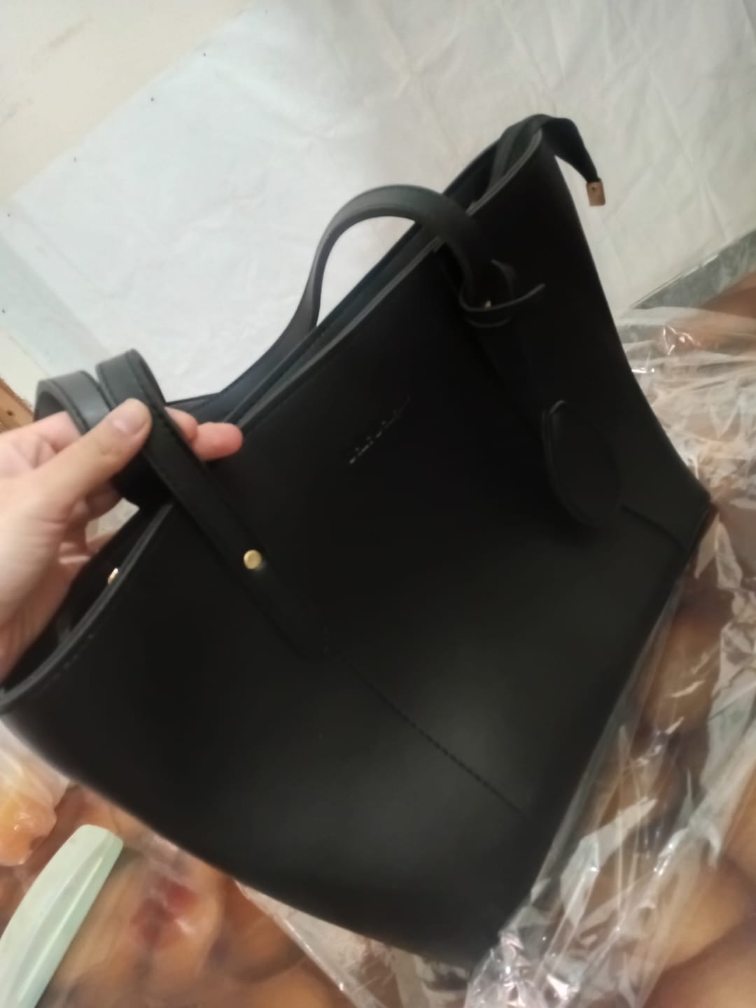Customer photo review of Black Belle The Tote Bag