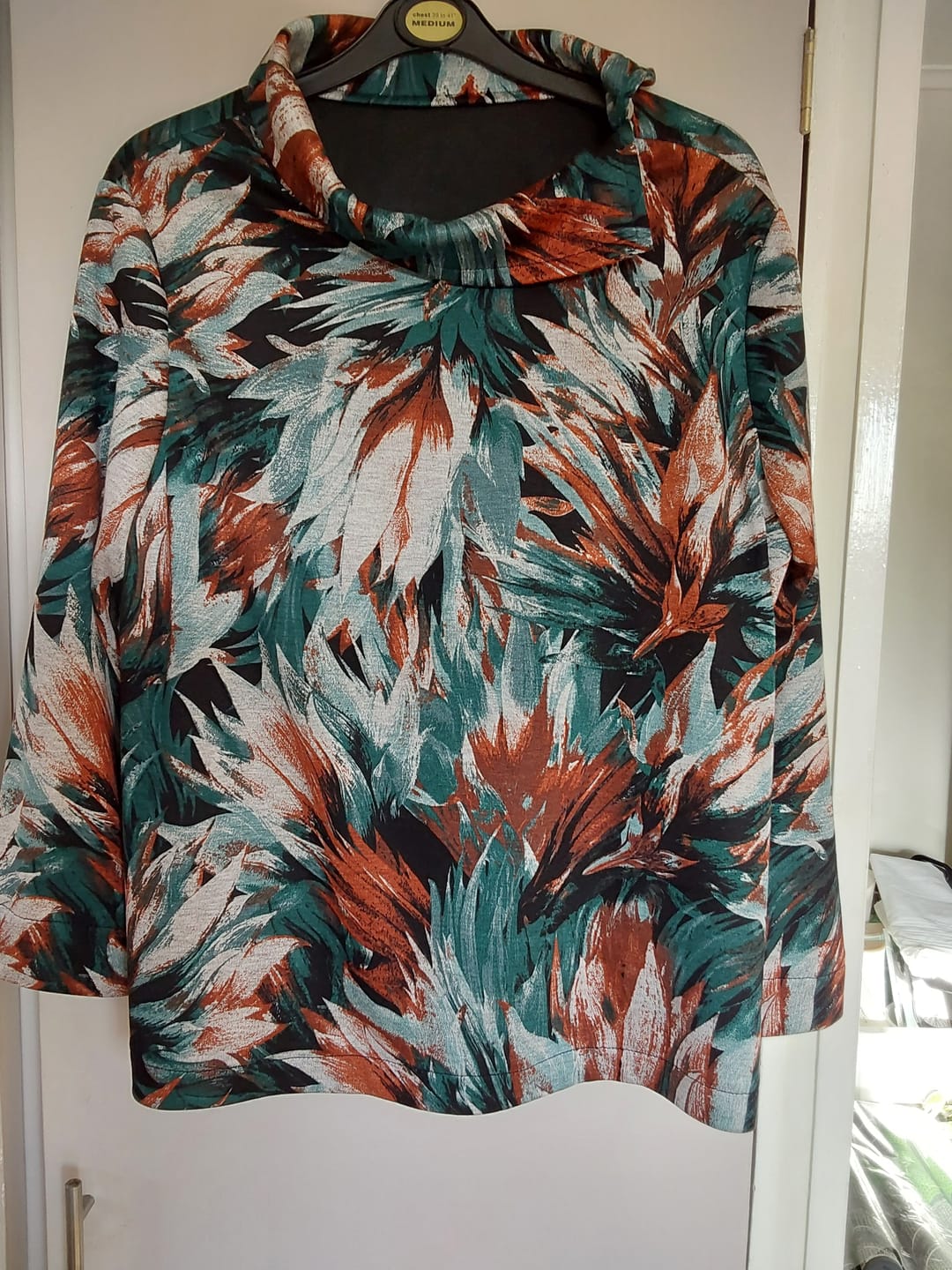 Customer photo review of Tropical Blooms Digital Modal-Touch Jersey Fabric