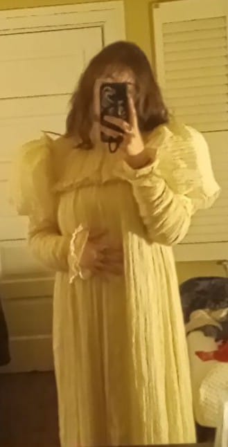 Customer photo review of CRIMSON PEAK™ Edith Victorian Gown in Ivory