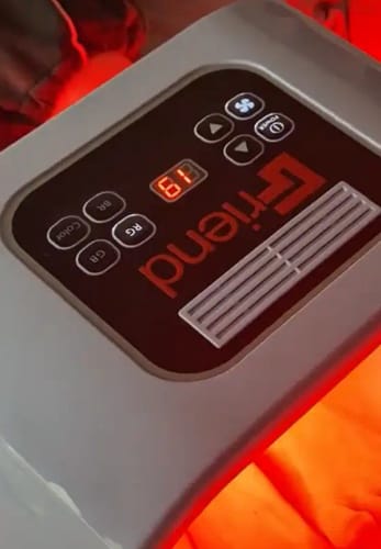 Customer photo review of Friend LED Light Therapy Device