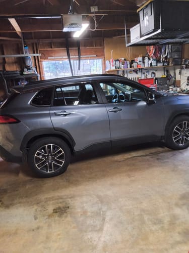 Customer photo review of Fits 22-Up Corolla Cross In-Channel Vent Window Visor Rain Wind Guard Deflectors