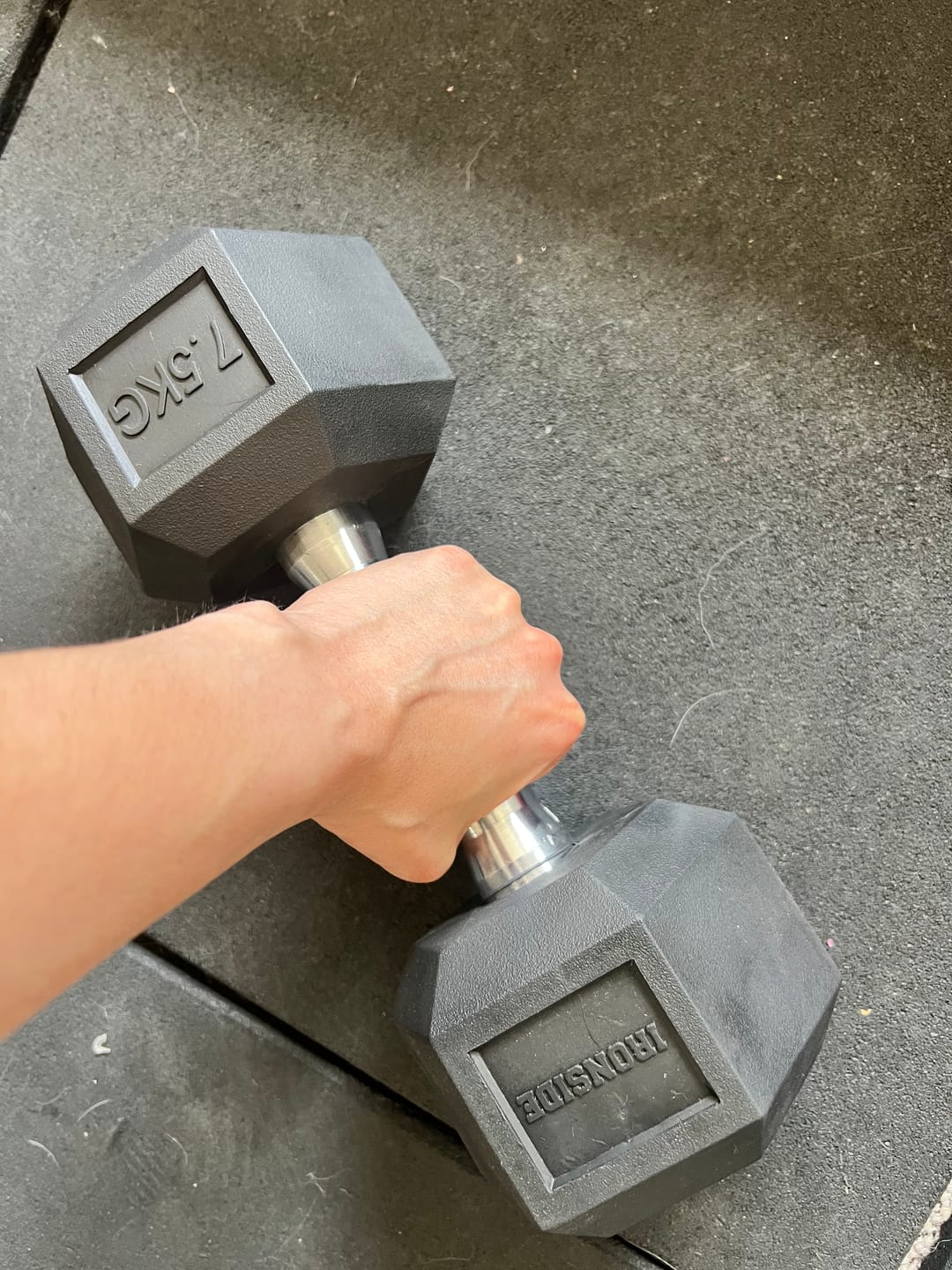 Customer photo review of Mancuerna Hexagonal (2.5 a 50 kg) IRONSIDE