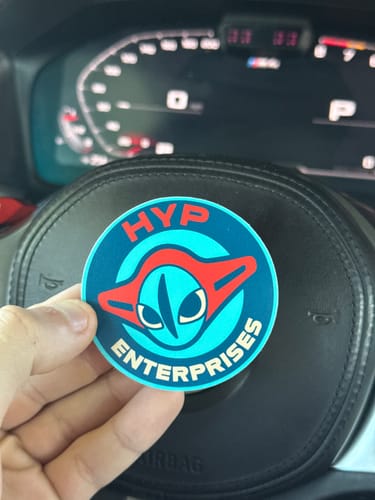 Customer photo review of 200 2.5" Custom Vinyl Stickers