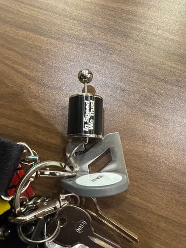 Customer photo review of Functional Shifter Keychain