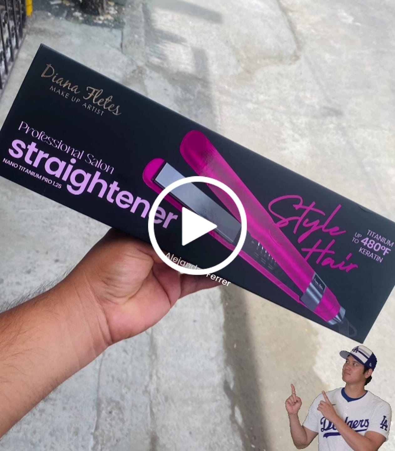 Customer video review of Plancha Profesional Titanium con Tecnología Italiana Diana Fletes