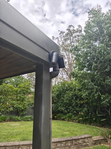 Customer photo review of Zyven 2lt Adjustable Outdoor Wall Spotlight - Black