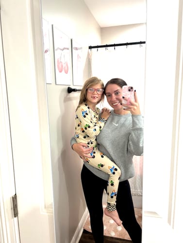 Customer photo review of Monster Trucks Two-Piece Pajamas