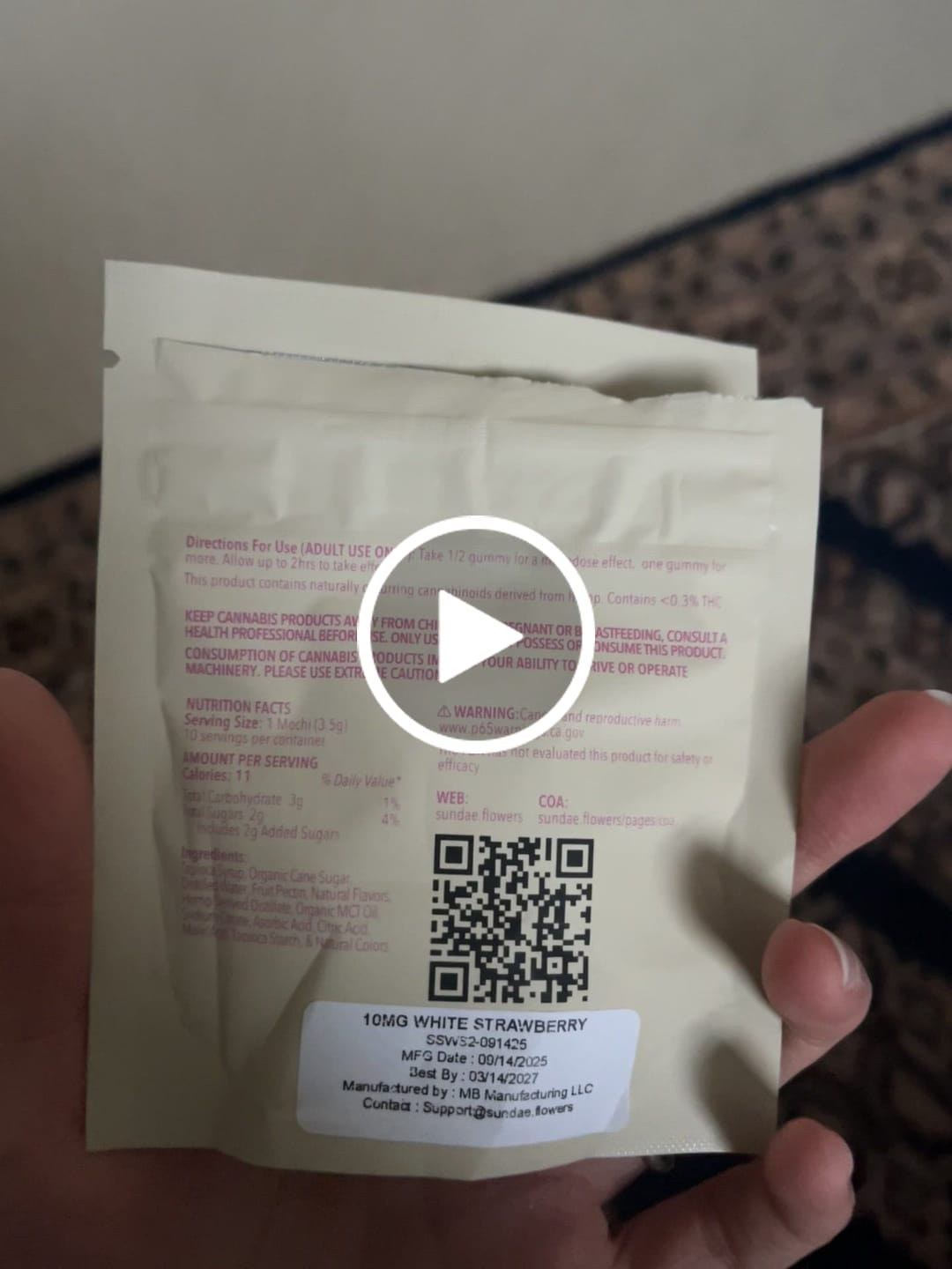 Customer video review of White Strawberry (10mg) Value Pack