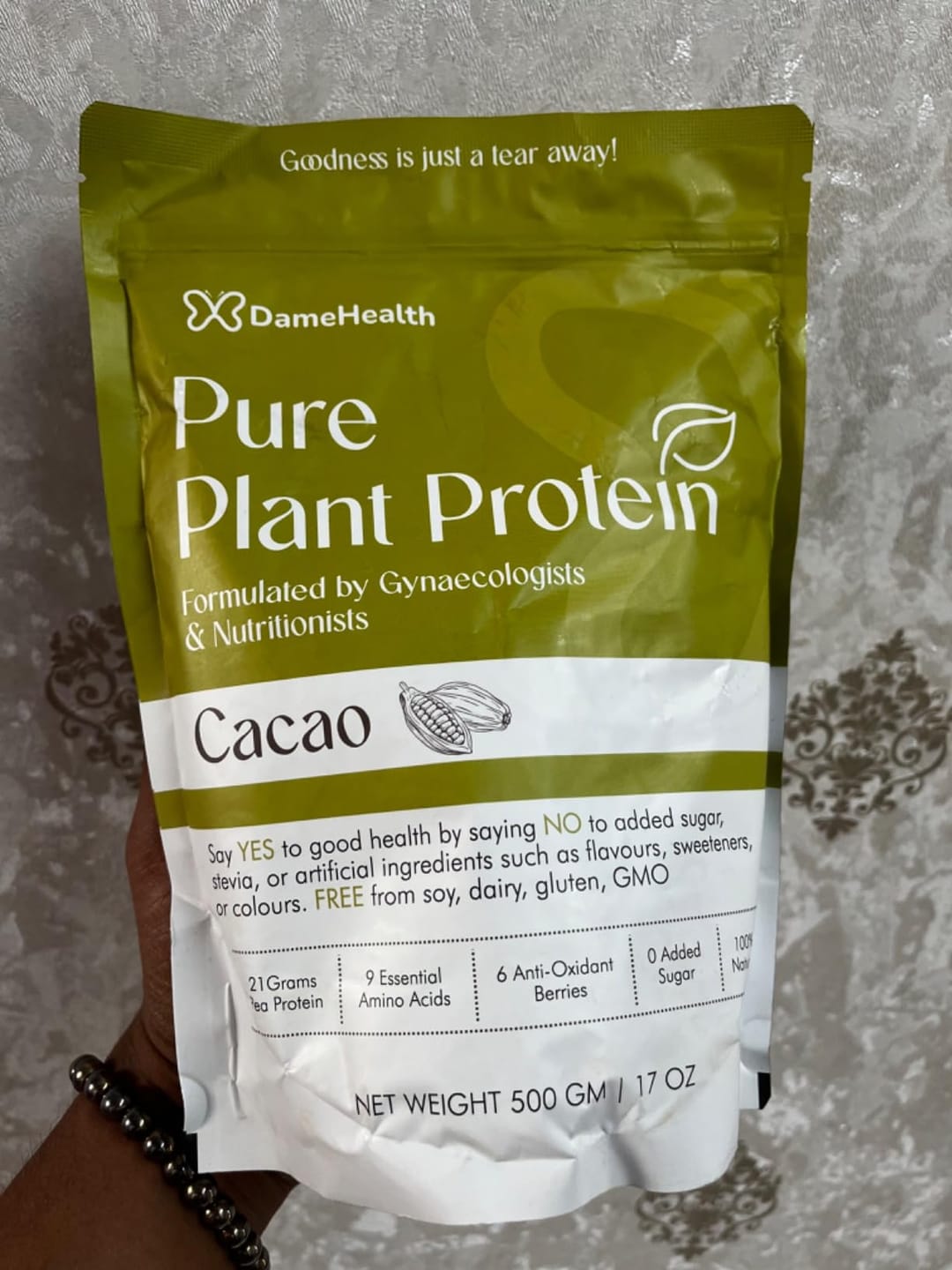Customer photo review of Plant Protein l All Natural Protein for Women