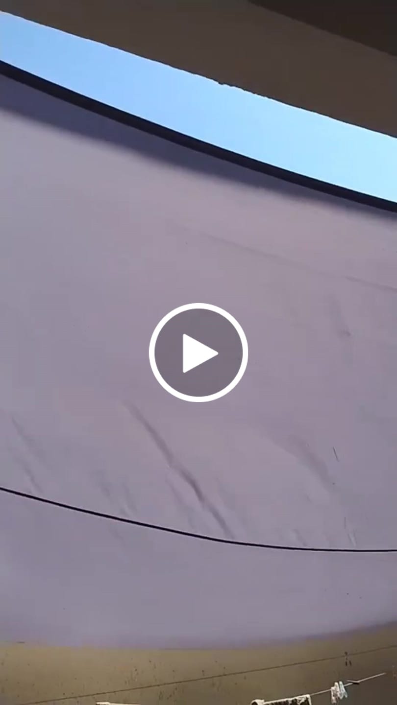 Customer video review of Toldo Impermeável Lona para Cobertura e Garagem