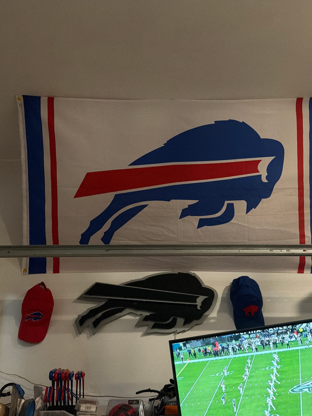 Customer photo review of Buffalo Bills 3D Vintage Metal Wall Art