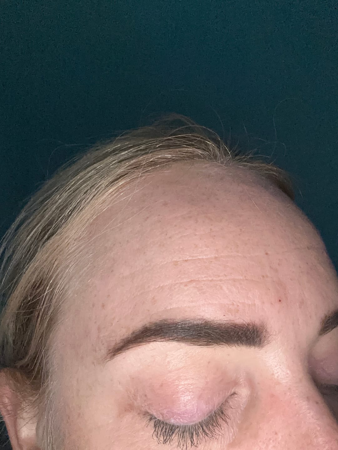 Customer photo review of Brow Tint in Dark Brown