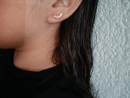 Customer photo review of Piercing Curva Zirconia